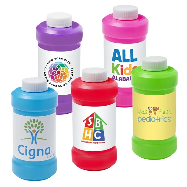 8 ounce bottle of bubbles with digital label.... from ASI 63549 Jornik Manufacturing Corp / Jornik