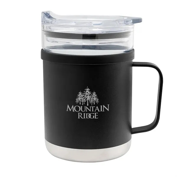 15 oz. mug with stainless steel exterior, borosilicate glass interior and... from ASI 61125 Hit Promotional Products / Hit®