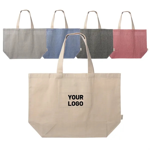 Large ecofriendly canvas tote bag plus 1 color silkscreen imprint on... from ASI 37218 Athena Promo (tm)