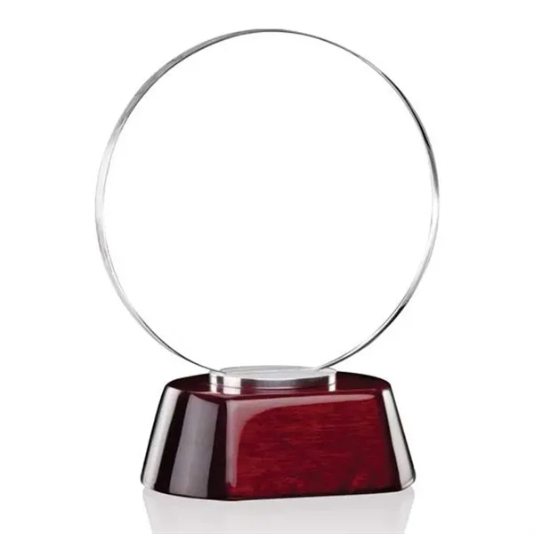 Award - Starfire/Alum/Rosewood 6 1/4" diameter.... from ASI 84592 St Regis Group / St Regis