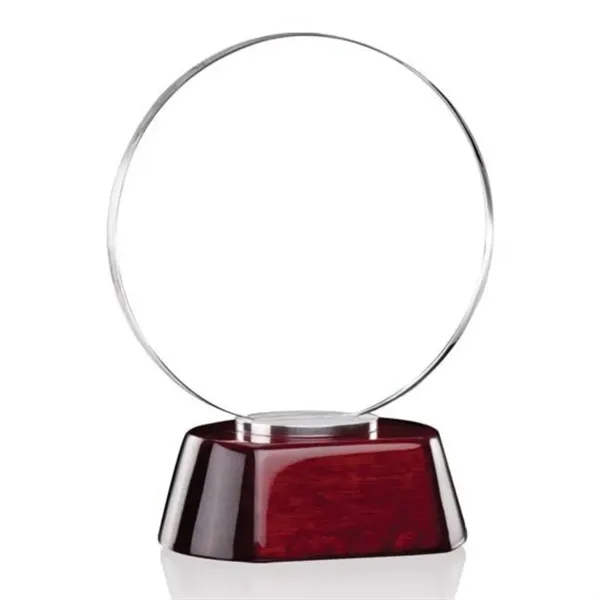 Award - Starfire/Alum/Rosewood 6 1/4" diameter.... from ASI 84592 St Regis Group / St Regis