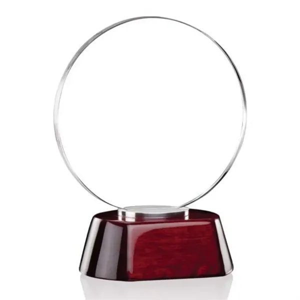Award - Starfire/Alum/Rosewood 6 1/4" diameter.... from ASI 84592 St Regis Group / St Regis