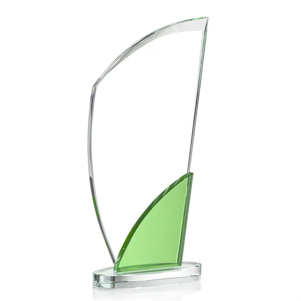 The large beveled sail shape of clear optical crystal is accented... from ASI 84592 St Regis Group / St Regis