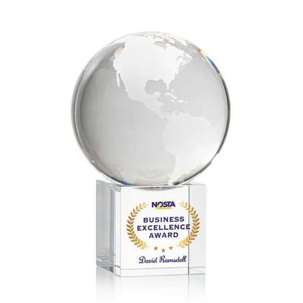 Globe on Cube VividPrint™ Award... from ASI 84592 St Regis Group / St Regis