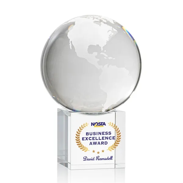 Globe on Cube VividPrint™ Award... from ASI 84592 St Regis Group / St Regis