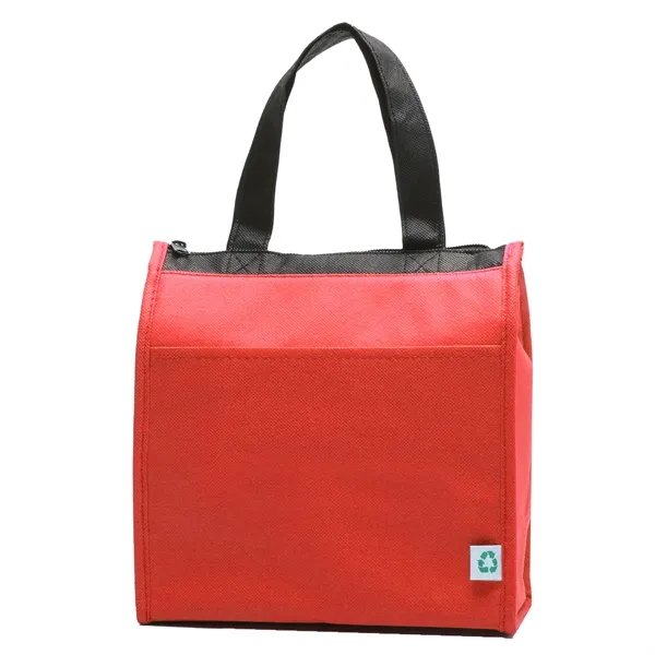 9" x 9.5" x 4.5" non-woven PP insulated lunch tote with... from ASI 37980 Bagworld