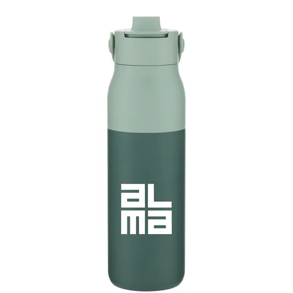 34 oz double wall 18/8 stainless steel bottle with vacuum insulation... from ASI 51197 ETS Express, LLC