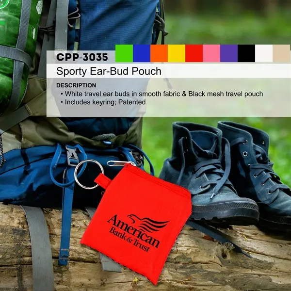 Sporty Ear-Bud Pouch... from ASI 30208 A P Specialties / AP Specialties