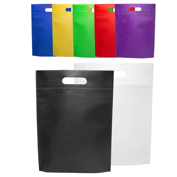 Non-woven die cut tote bag plus 1 color silkscreen imprint on... from ASI 37218 Athena Promo (tm)