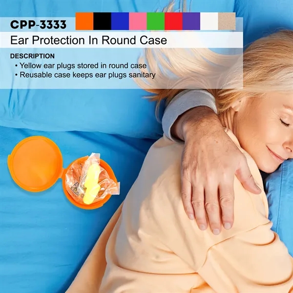 Ear Protection in Round Case... from ASI 30208 A P Specialties / AP Specialties