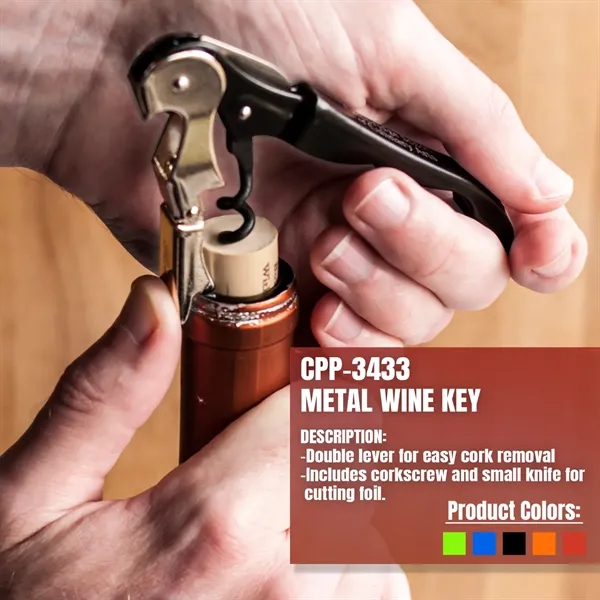 METAL WINE KEY... from ASI 30208 A P Specialties / AP Specialties