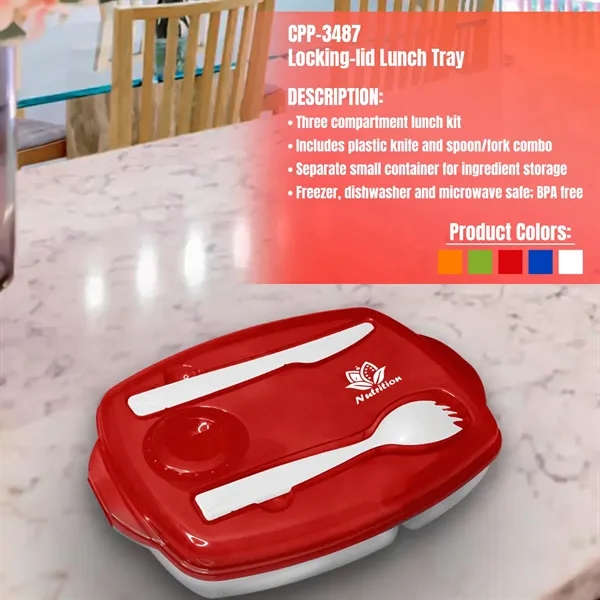 Locking-Lid Lunch Tray... from ASI 30208 A P Specialties / AP Specialties