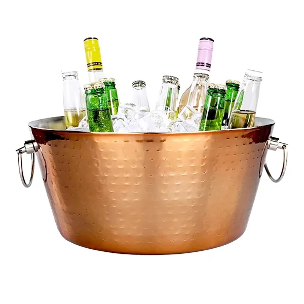 Double walled beverage tub made of stainless steel with rose copper... from ASI 39839 BrekX