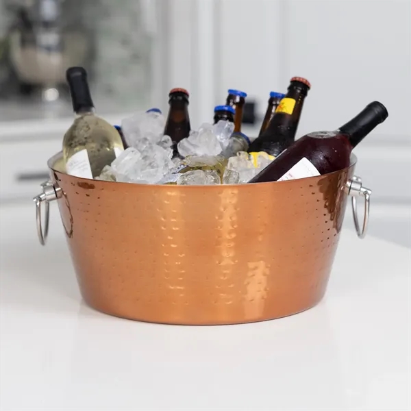 Double walled beverage tub made of stainless steel with rose copper... from ASI 39839 BrekX