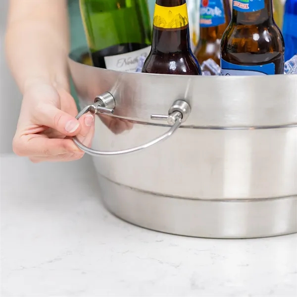 Anchored Ribbed Beverage tub.  Made of stainless steel with double... from ASI 39839 BrekX