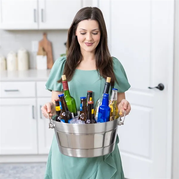 Anchored Ribbed Beverage tub.  Made of stainless steel with double... from ASI 39839 BrekX