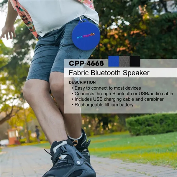 Fabric Bluetooth Speaker... from ASI 30208 A P Specialties / AP Specialties