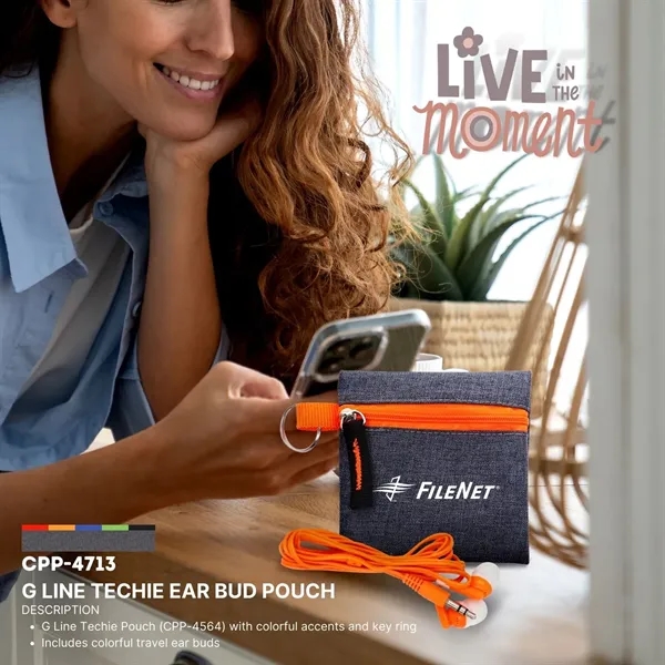 G LINE TECHIE EAR BUD POUCH... from ASI 30208 A P Specialties / AP Specialties