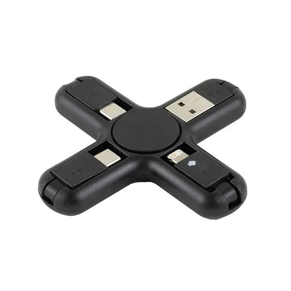 5-in-1 Cell Phone Charging Cable Spinner with Type C Input and... from ASI 62660 Innovation Line