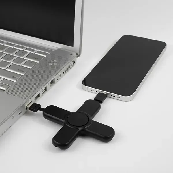 5-in-1 Cell Phone Charging Cable Spinner with Type C Input and... from ASI 62660 Innovation Line