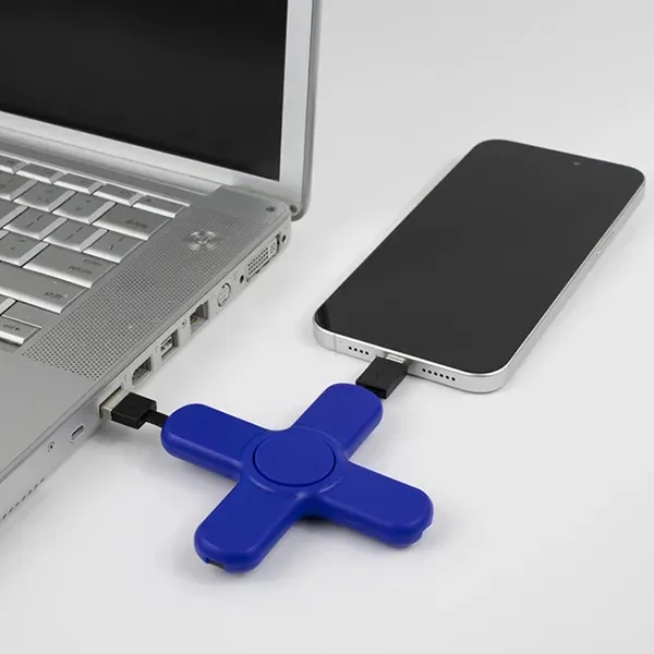 5-in-1 Cell Phone Charging Cable Spinner with Type C Input and... from ASI 62660 Innovation Line