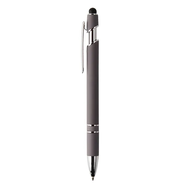 Velvet touch chrome stylus pen plus 1 color silkscreen imprint on... from ASI 37218 Athena Promo (tm)