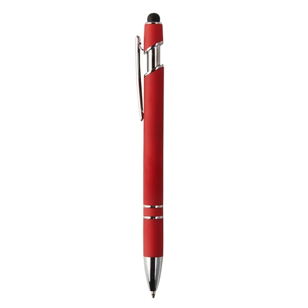 Velvet touch chrome stylus pen plus 1 color silkscreen imprint on... from ASI 37218 Athena Promo (tm)