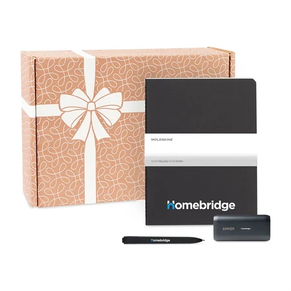 Gift set with a ruled page journal, Go Pen and 5,000mAh... from ASI 56070 Gemline / Gemline®