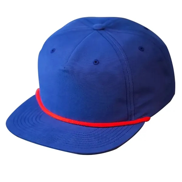 Classic Snapback, Unstructured, Pinch Front Crown, Flat Bill, 5mm Rope on... from ASI 72657 Active Life Promo / Active Life