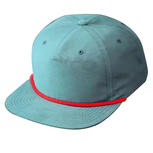 Classic Snapback, Unstructured, Pinch Front Crown, Flat Bill, 5mm Rope on... from ASI 72657 Active Life Promo / Active Life