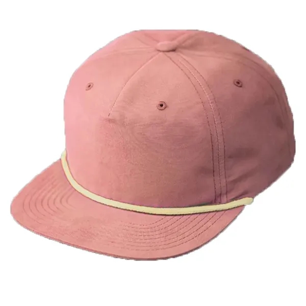 Classic Snapback, Unstructured, Pinch Front Crown, Flat Bill, 5mm Rope on... from ASI 72657 Active Life Promo / Active Life