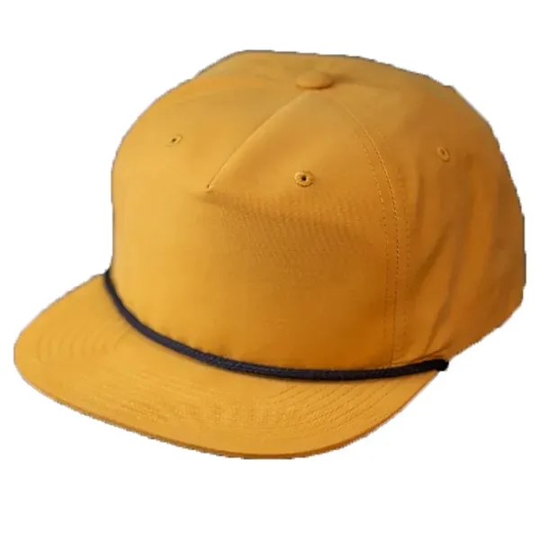 Classic Snapback, Unstructured, Pinch Front Crown, Flat Bill, 5mm Rope on... from ASI 72657 Active Life Promo / Active Life
