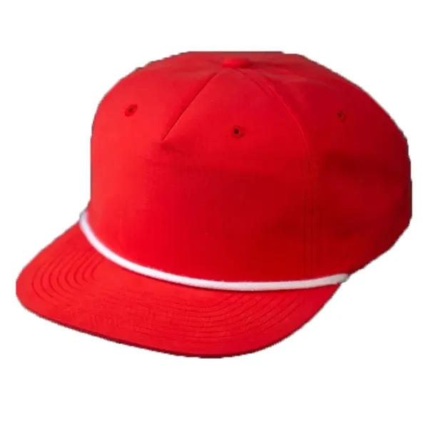 Classic Snapback, Unstructured, Pinch Front Crown, Flat Bill, 5mm Rope on... from ASI 72657 Active Life Promo / Active Life