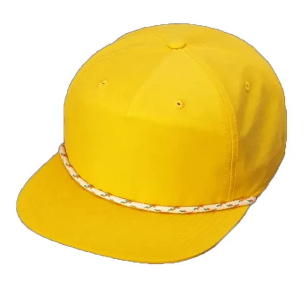 Classic Snapback, Unstructured, Pinch Front Crown, Flat Bill, 5mm Rope on... from ASI 72657 Active Life Promo / Active Life