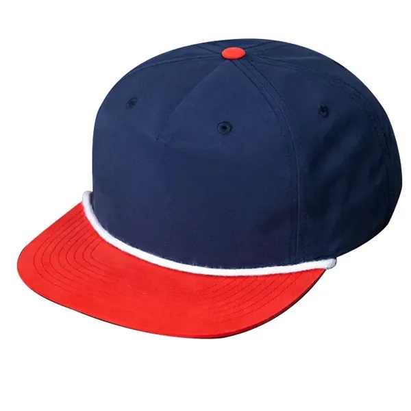 Classic Snapback, Unstructured, Pinch Front Crown, Flat Bill, 5mm Rope on... from ASI 72657 Active Life Promo / Active Life