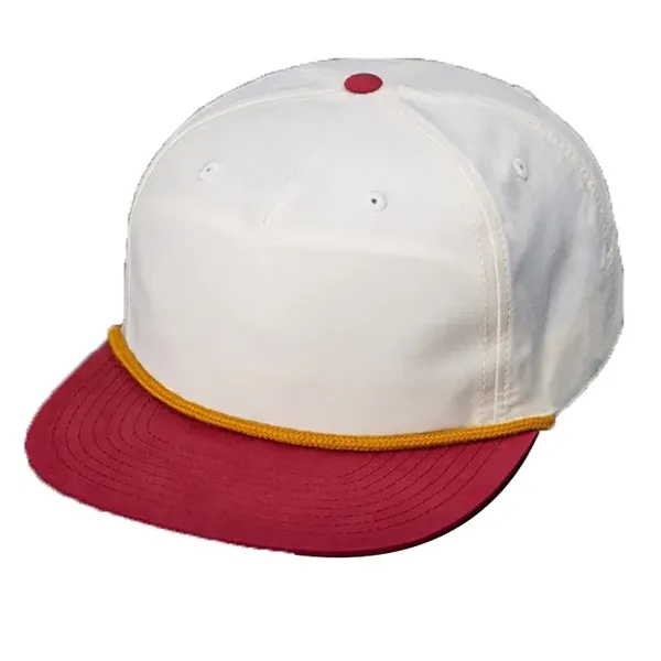 Classic Snapback, Unstructured, Pinch Front Crown, Flat Bill, 5mm Rope on... from ASI 72657 Active Life Promo / Active Life