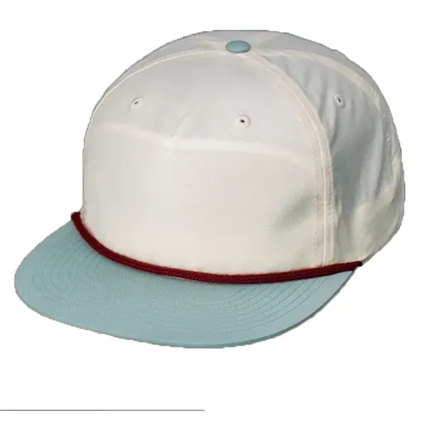 Classic Snapback, Unstructured, Pinch Front Crown, Flat Bill, 5mm Rope on... from ASI 72657 Active Life Promo / Active Life