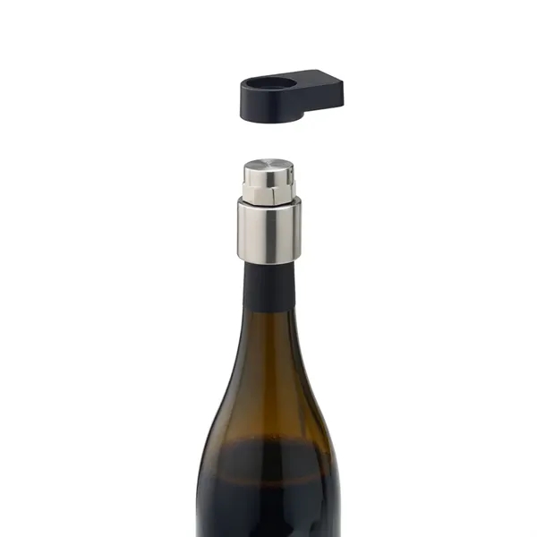 Sleek and sophisticated, this bottle stopper doubles as an elegant stand... from ASI 61005 Hirsch Gift Inc