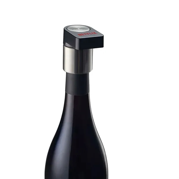 Sleek and sophisticated, this bottle stopper doubles as an elegant stand... from ASI 61005 Hirsch Gift Inc