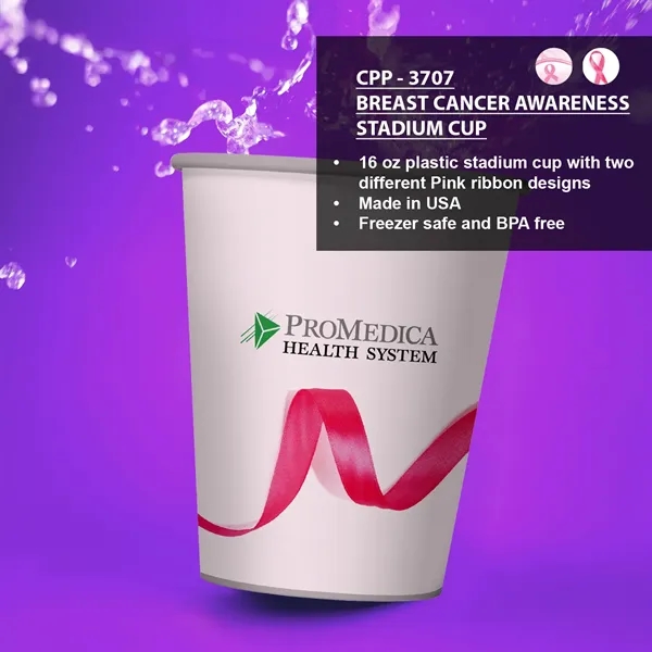Breast Cancer Awareness Stadium Cup... from ASI 30208 A P Specialties / AP Specialties
