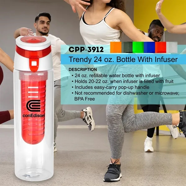 Trendy 24 oz. Bottle With Infuser... from ASI 30208 A P Specialties / AP Specialties