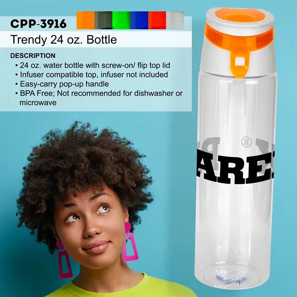 Trendy 24 oz. Bottle... from ASI 30208 A P Specialties / AP Specialties