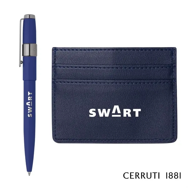 Cerruti 1881® Brick Card Holder & Block Pen Gift Set... from ASI 84592 St Regis Group