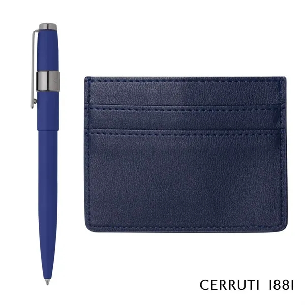 Cerruti 1881® Brick Card Holder & Block Pen Gift Set... from ASI 84592 St Regis Group