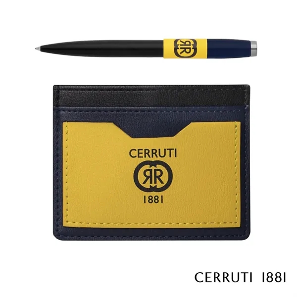 Cerruti 1881® Brick Ballpoint Pen & Card Holder Gift Set... from ASI 84592 St Regis Group