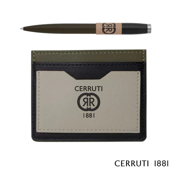 Cerruti 1881® Brick Ballpoint Pen & Card Holder Gift Set... from ASI 84592 St Regis Group