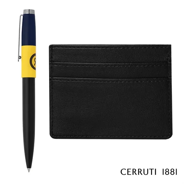 Cerruti 1881® Brick Ballpoint Pen & Card Holder Gift Set... from ASI 84592 St Regis Group