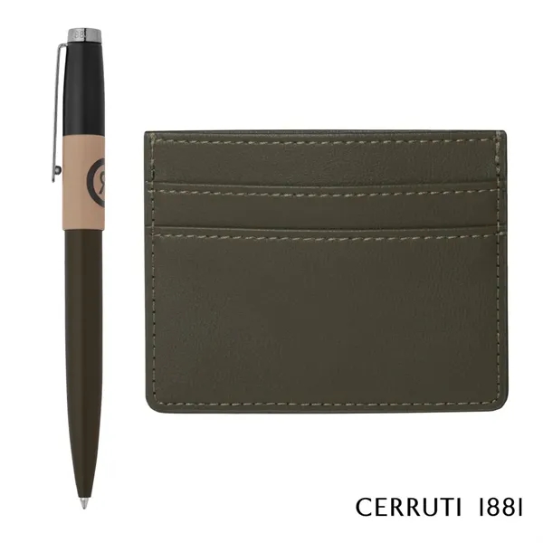 Cerruti 1881® Brick Ballpoint Pen & Card Holder Gift Set... from ASI 84592 St Regis Group