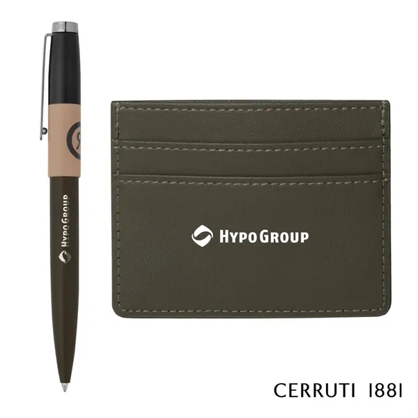 Cerruti 1881® Brick Ballpoint Pen & Card Holder Gift Set... from ASI 84592 St Regis Group