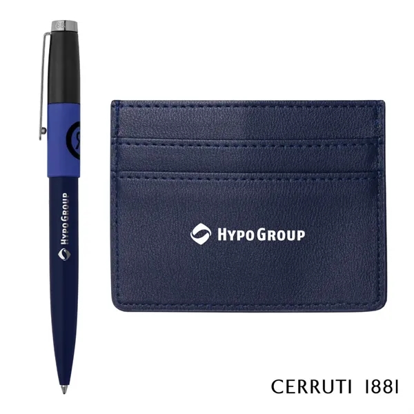 Cerruti 1881® Brick Ballpoint Pen & Card Holder Gift Set... from ASI 84592 St Regis Group